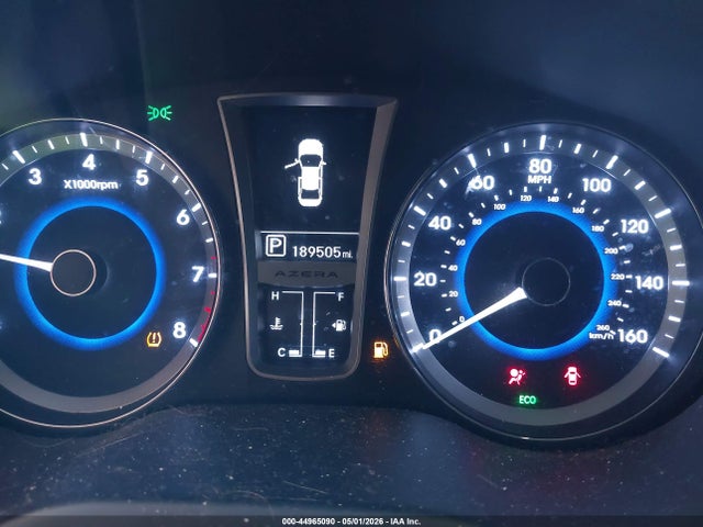 44965090 :رقم المزاد ، KMHFG4JG5CA153069 vin ، 2012 Hyundai Azera مزاد بيع