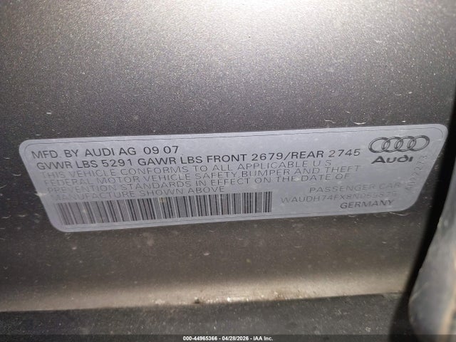 Продаж на аукціоні авто 2008 Audi A6 3.2, vin: WAUDH74FX8N055875, номер лоту: 44965366