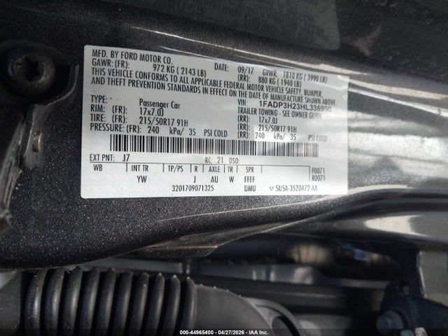 1FADP3H23HL336990 Ford FOCUS SEL