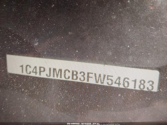 Aukcja sprzedaży 2015 Jeep Cherokee Latitude, vin: 1C4PJMCB3FW546183, numer aukcji: 44965455