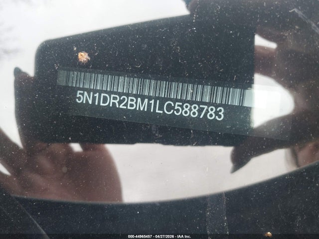Auction sale of the 2020 Nissan Pathfinder Sv 4wd, vin: 5N1DR2BM1LC588783, lot number: 44965457