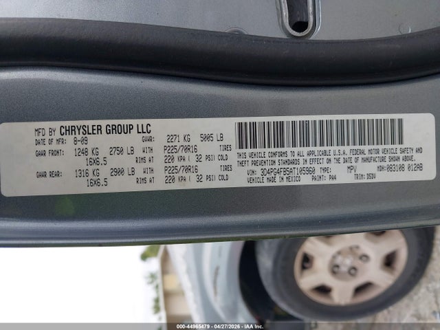 Aukcja sprzedaży 2010 Dodge Journey Se, vin: 3D4PG4FB5AT105960, numer aukcji: 44965479