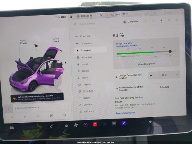 Продажа на аукционе авто 2025 Tesla Model Y Long Range Dual Motor Rear-wheel Drive, vin: 7SAYGDED5SF316468, номер лота: 44965536