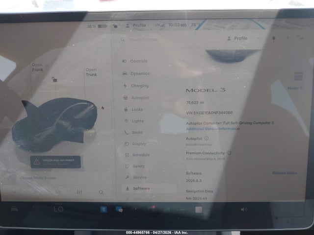Продаж на аукціоні авто 2022 Tesla Model 3 Rear-wheel Drive, vin: 5YJ3E1EA0NF344068, номер лоту: 44965766