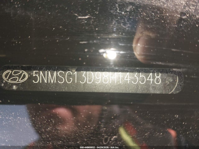 Продаж на аукціоні авто 2008 Hyundai Santa Fe Gls, vin: 5NMSG13D98H143548, номер лоту: 44965832