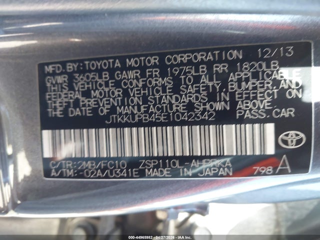 JTKKUPB45E1042342 Scion XD