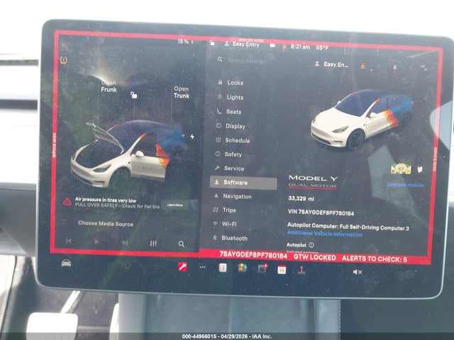 Aukcja sprzedaży 2023 Tesla Model Y Performance Dual Motor All-wheel Drive, vin: 7SAYGDEF8PF780184, numer aukcji: 44966015