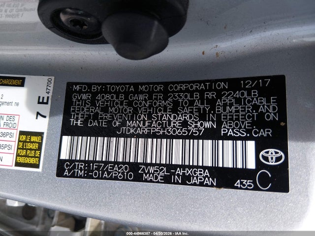 JTDKARFP5H3065757 Toyota Prius Prime Advanced