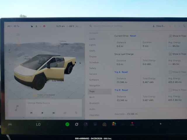 44966492 :رقم المزاد ، 7G2CEHED3RA048285 vin ، 2024 Tesla Cybertruck مزاد بيع