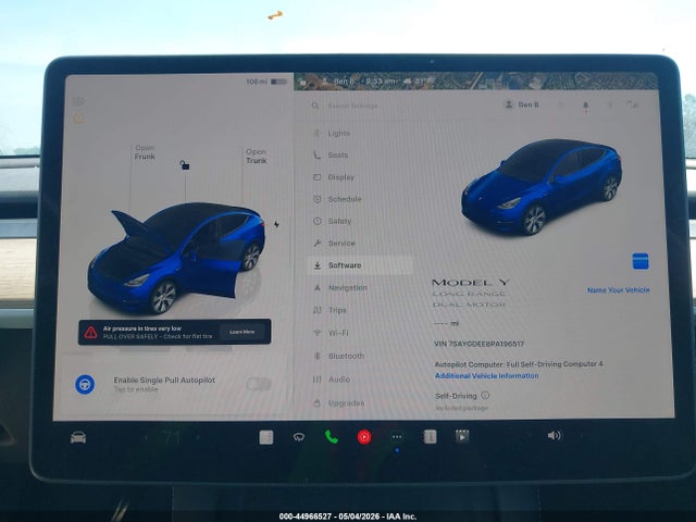 Aukcja sprzedaży 2023 Tesla Model Y Awd/long Range Dual Motor All-wheel Drive, vin: 7SAYGDEE8PA196517, numer aukcji: 44966527
