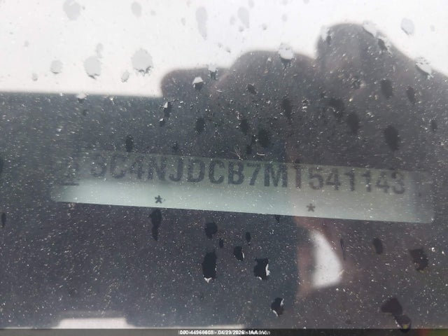 44966608 :رقم المزاد ، 3C4NJDCB7MT541143 vin ، 2021 Jeep Compass Limited 4x4 مزاد بيع