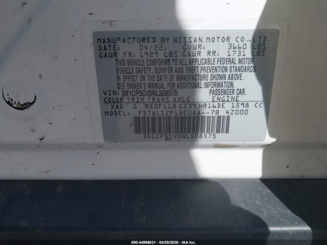 Nissan Kicks Sv Xtronic Cvt 2022 3N1CP5CV0NL508575 Image 9