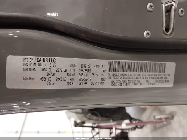 3C4NJCCBXLT114502 Jeep Compass Limited Fwd