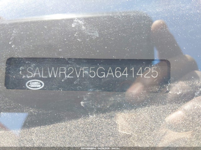 Aukcja sprzedaży 2016 Land Rover Range Rover Sport 3.0l V6 Supercharged Hse, vin: SALWR2VF5GA641425, numer aukcji: 44966954