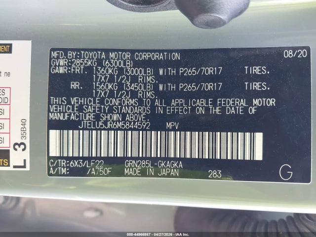 Toyota 4runner Trd Pro 2021 JTELU5JR6M5844592 Image 9