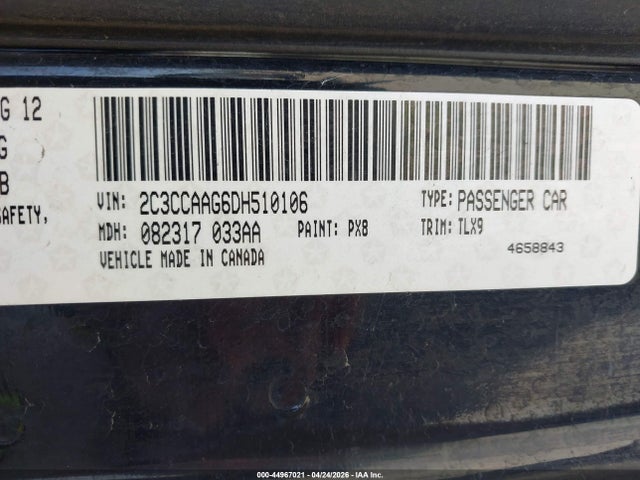 Продажа на аукционе авто 2013 Chrysler 300 Motown, vin: 2C3CCAAG6DH510106, номер лота: 44967021