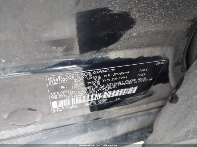 2021 Toyota Venza Limited მანქანა იყიდება აუქციონზე, vin: JTEAAAAH2MJ007703, აუქციონის ნომერი: 44967094