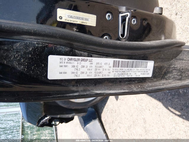 1C4NJDEB0ED551694 Jeep Compass Latitude