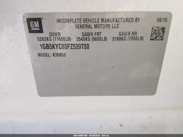Chevrolet Silverado 3500hd Wt 2015 1GB5KYC80FZ539730 Image 9
