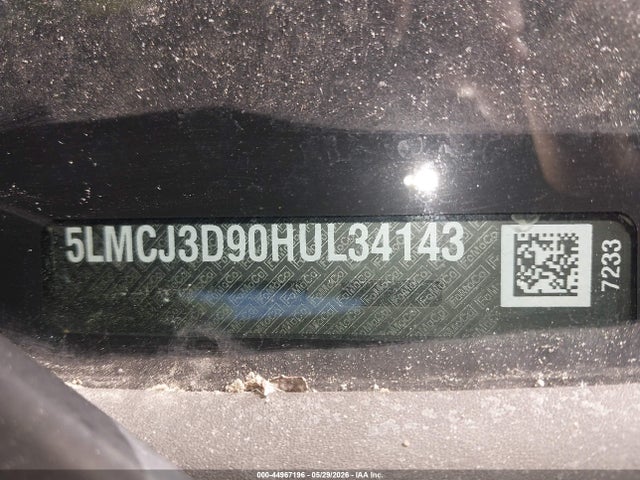 44967196 :رقم المزاد ، 5LMCJ3D90HUL34143 vin ، 2017 Lincoln Mkc Reserve مزاد بيع