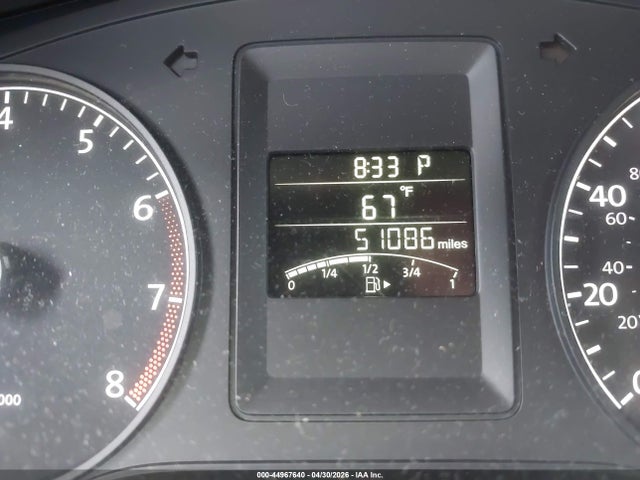 2013 Volkswagen Jetta 2.0l S მანქანა იყიდება აუქციონზე, vin: 3VW2K7AJ3DM365260, აუქციონის ნომერი: 44967640