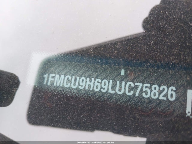 2020 Ford Escape Sel მანქანა იყიდება აუქციონზე, vin: 1FMCU9H69LUC75826, აუქციონის ნომერი: 44967832