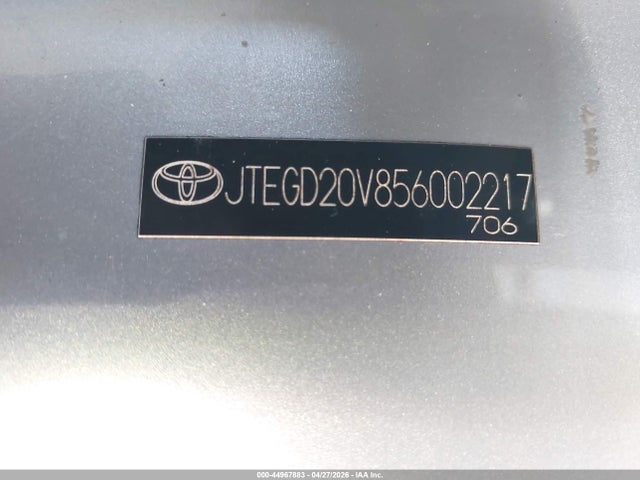 Aukcja sprzedaży 2005 Toyota Rav4, vin: JTEGD20V856002217, numer aukcji: 44967883