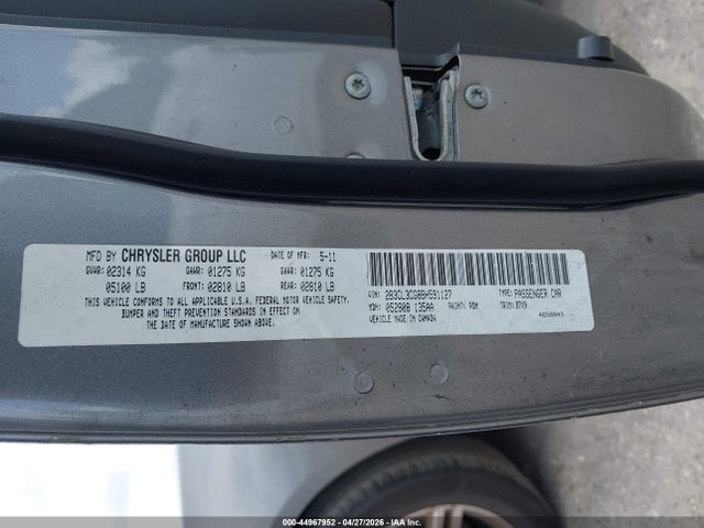 Aukcja sprzedaży 2011 Dodge Charger, vin: 2B3CL3CG8BH591127, numer aukcji: 44967952