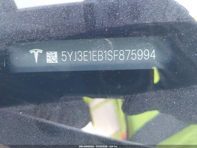 2025 Tesla Model 3 Long Range All-wheel Drive მანქანა იყიდება აუქციონზე, vin: 5YJ3E1EB1SF875994, აუქციონის ნომერი: 44968095