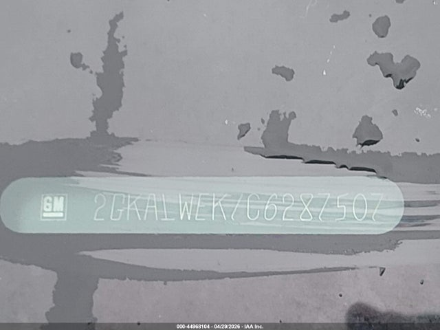 Aukcja sprzedaży 2012 Gmc Terrain Slt-2, vin: 2GKALWEK7C6287507, numer aukcji: 44968104