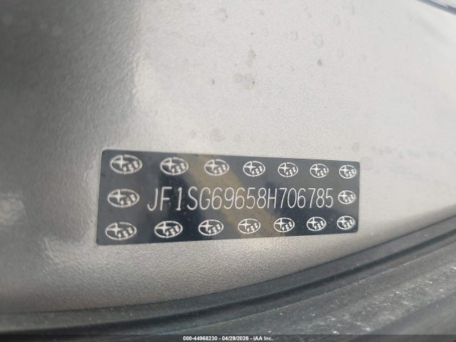 Продажа на аукционе авто 2008 Subaru Forester 2.5xt Limited, vin: JF1SG69658H706785, номер лота: 44968230