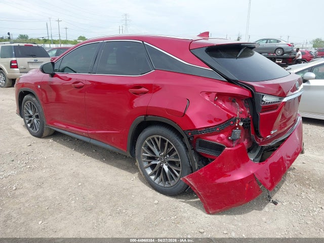 2017 Lexus Rx 350 F Sport მანქანა იყიდება აუქციონზე, vin: 2T2BZMCA6HC114866, აუქციონის ნომერი: 44968384