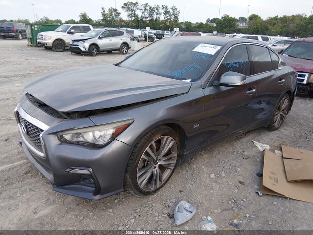 44968410 :رقم المزاد ، JN1EV7AP0JM360717 vin ، 2018 Infiniti Q50 3.0t Sport مزاد بيع