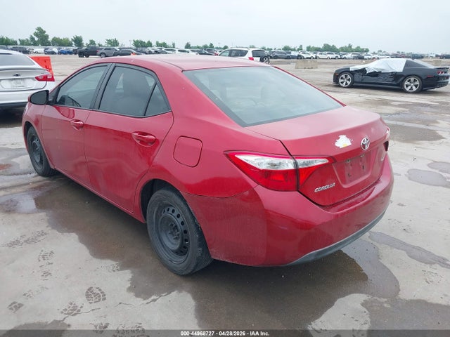 Продаж на аукціоні авто 2016 Toyota Corolla Le, vin: 5YFBURHE8GP499938, номер лоту: 44968727