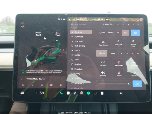 44968880 :رقم المزاد ، 5YJ3E1EB0NF183844 vin ، 2022 Tesla Model 3 Long Range Dual Motor All-wheel Drive مزاد بيع