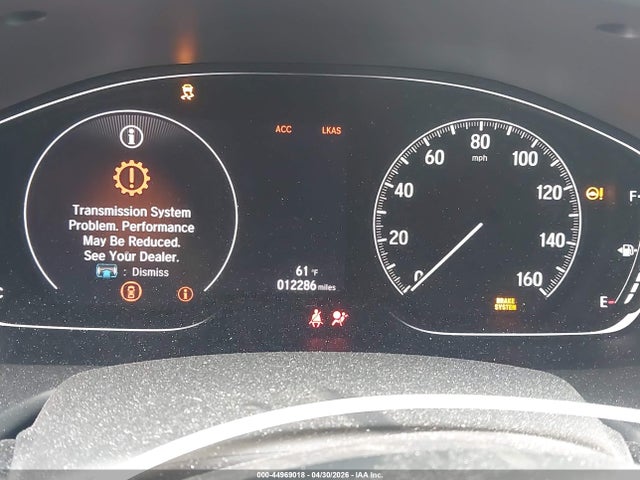 44969018 :رقم المزاد ، 1HGCV1F45KA106747 vin ، 2019 Honda Accord Ex مزاد بيع