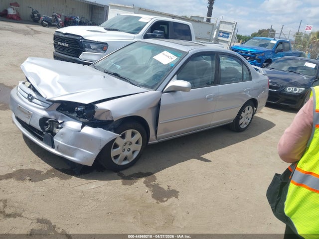 2002 Honda Civic Ex მანქანა იყიდება აუქციონზე, vin: 2HGES267X2H572192, აუქციონის ნომერი: 44969218
