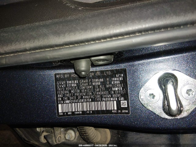 Aukcja sprzedaży 2018 Honda Civic Ex-t, vin: JHMFC1F47JX025759, numer aukcji: 44969317