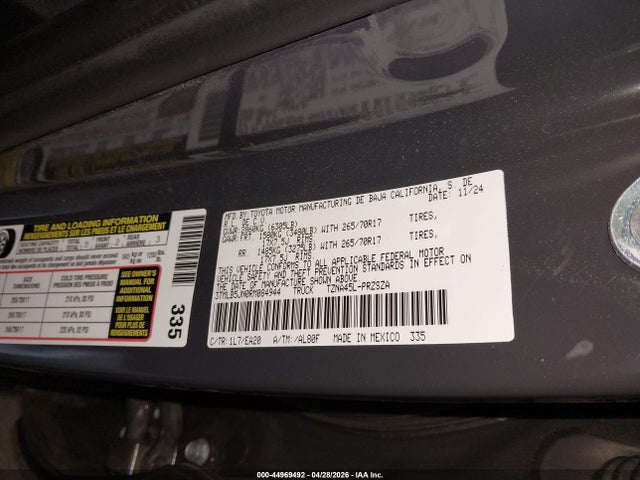 Auction sale of the 2024 Toyota Tacoma Trd Off Road, vin: 3TMLB5JN0RM084944, lot number: 44969492