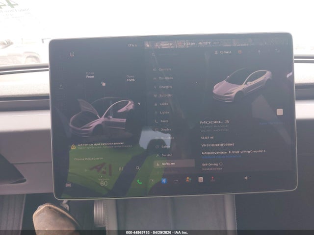 2025 Tesla Model 3 Long Range All-wheel Drive მანქანა იყიდება აუქციონზე, vin: 5YJ3E1EB1SF059948, აუქციონის ნომერი: 44969753