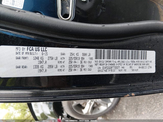 Продаж на аукціоні авто 2015 Dodge Journey Crossroad, vin: 3C4PDDGG9FT725377, номер лоту: 44969761