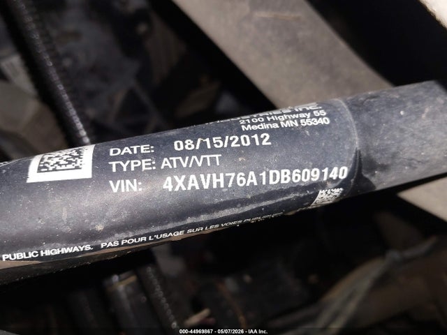 Aukcja sprzedaży 2013 Polaris Rzr 800, vin: 4XAVH76A1DB609140, numer aukcji: 44969867