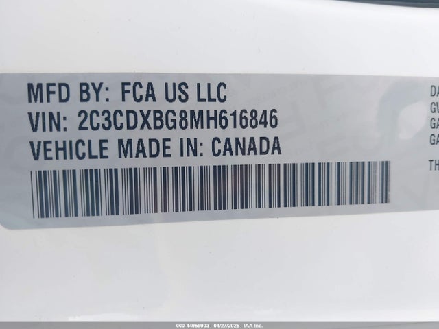 Dodge Charger Sxt Rwd 2021 2C3CDXBG8MH616846 Image 9