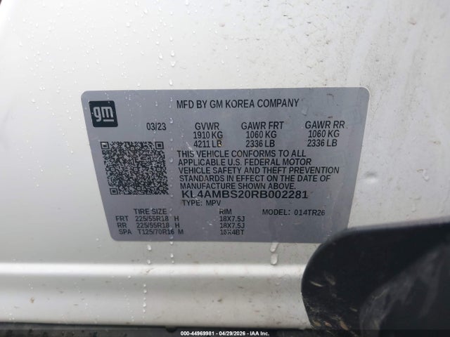 Продажа на аукционе авто 2024 Buick Encore Gx Preferred Fwd, vin: KL4AMBS20RB002281, номер лота: 44969981