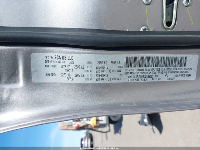 Jeep Cherokee Limited 4x4 2020 1C4PJMDX3LD588323 Image 9