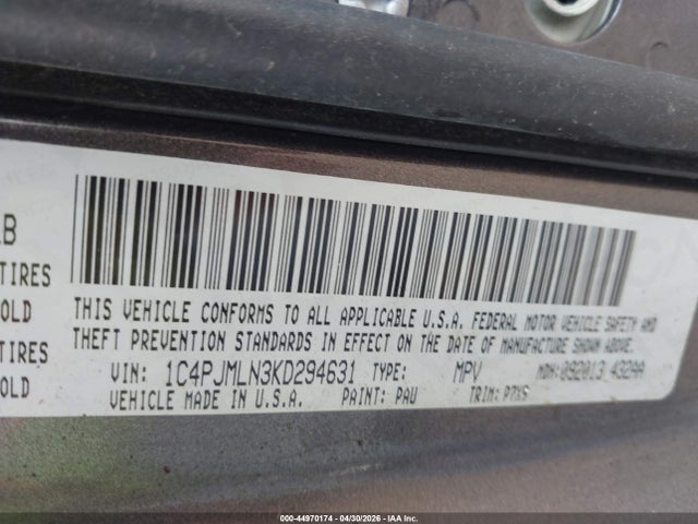 Aukcja sprzedaży 2019 Jeep Cherokee Altitude 4x4, vin: 1C4PJMLN3KD294631, numer aukcji: 44970174
