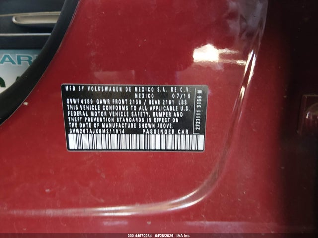 3VW267AJXGM211914 Volkswagen Jetta 1.4t S