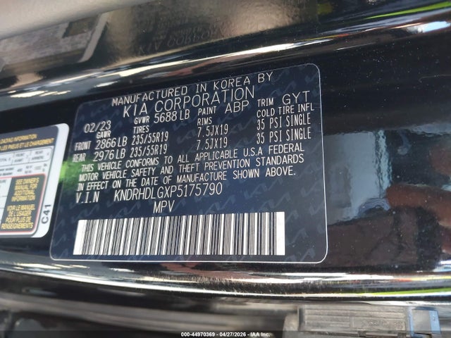 Продаж на аукціоні авто 2023 Kia Sorento Hybrid Ex, vin: KNDRHDLGXP5175790, номер лоту: 44970369