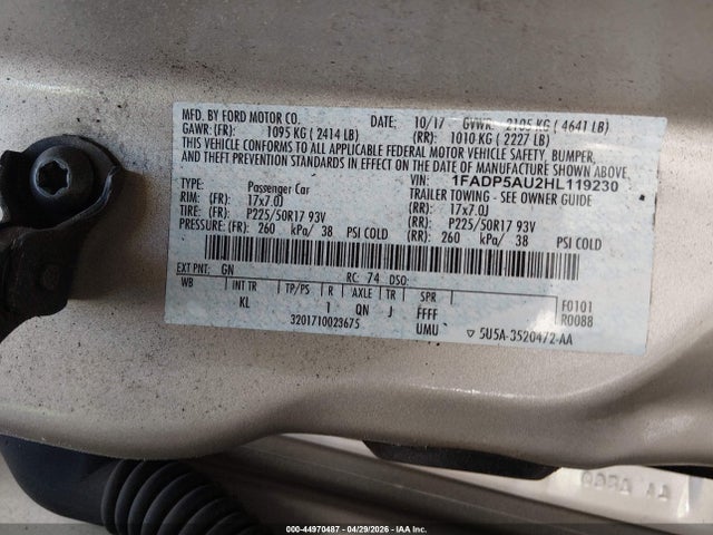 Ford C-max Hybrid Se 2017 1FADP5AU2HL119230 Image 9