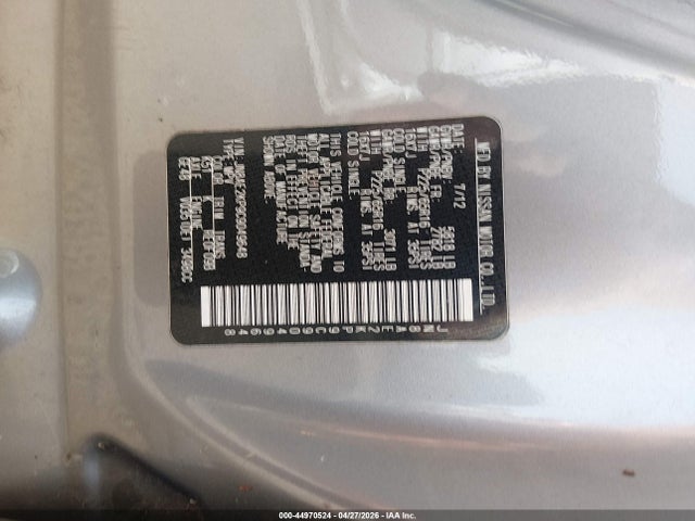 44970524 :رقم المزاد ، JN8AE2KP9C9049648 vin ، 2012 Nissan Quest Sv مزاد بيع